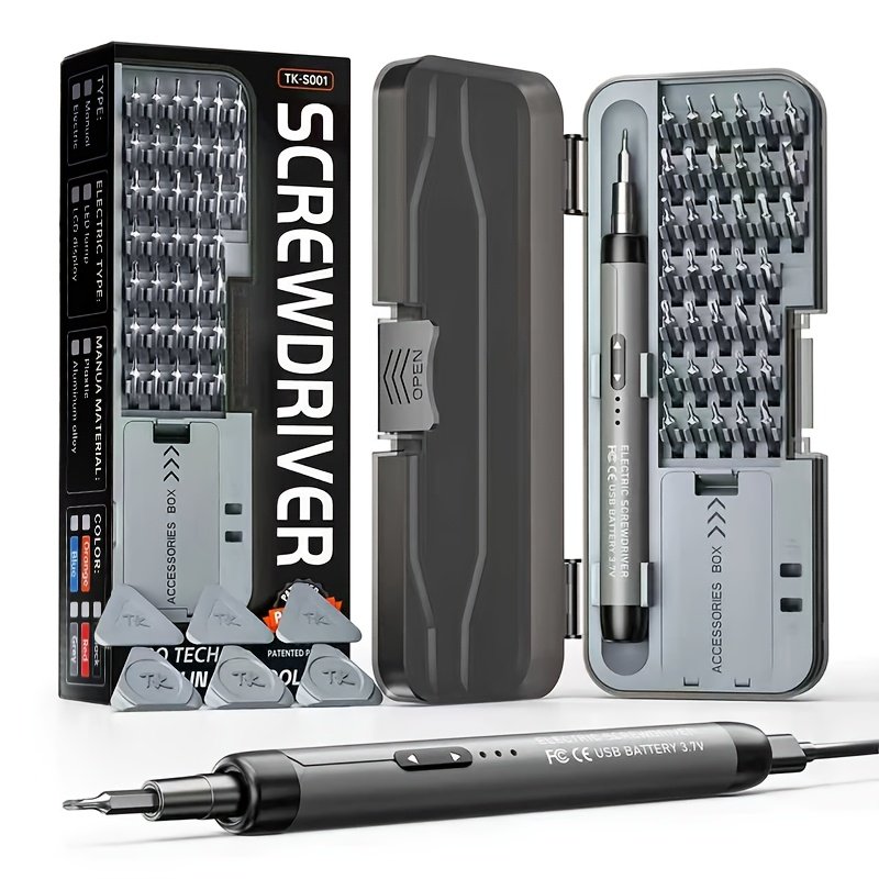 46-In-1 Portable Electric Screwdriver Set